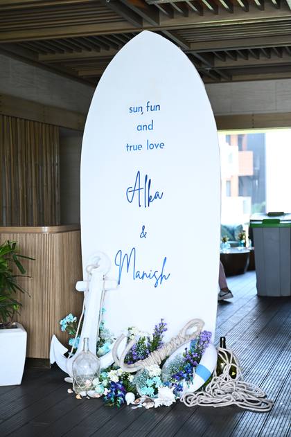 Signage and Photo-op — Pool Party decor — JW Marriott